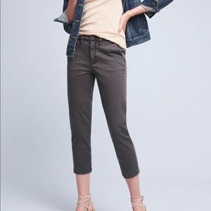 Anthropologie Gray Wash Chinos